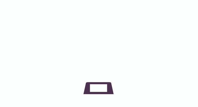 Purple plastic card chip closeup.