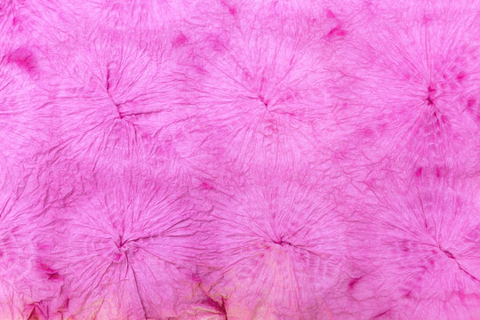 Pink paper texture background, blank wrinkle pink paper with tie dye design pattern background