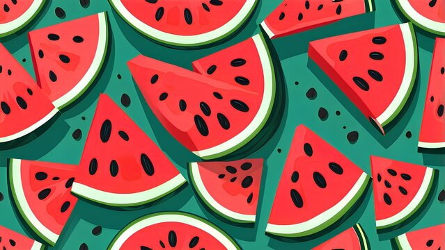 watermelon seamless pattern