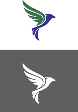 Winged Eagle Caduceus Symbol With DNA Helix Medical Care Icon