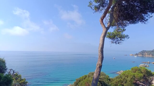 Crique Platja de sa Boadella en Espagne (Lloret Del Mar)	