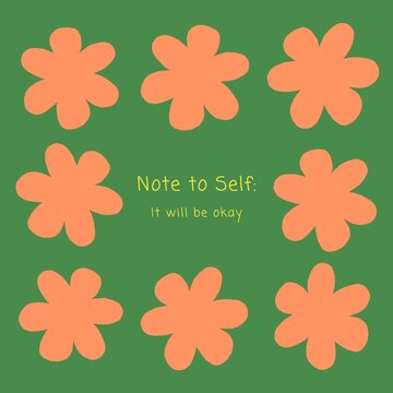 Note to self Instagram post template