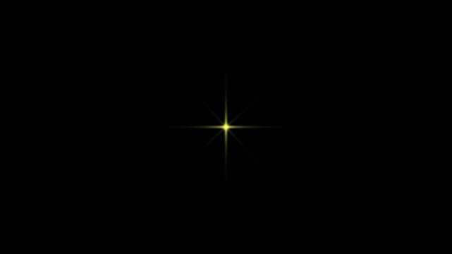 Cosmic starry sky with twinkling stars. Starry night, glowing shinning stars, twinkle stars at sky, dark background animation 4k video