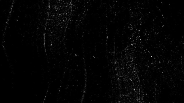 White grunge texture dust scratches film grain vintage overlay distressed black background