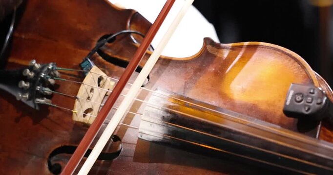 close up of a violin