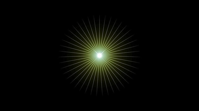 Sparkling star twinkle glitter white cartoon doodle animation, flat vector blinking shining light twinkling effect glowing on transparent black screen background, 4K video