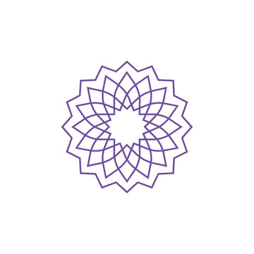 Geometric Line Medallion