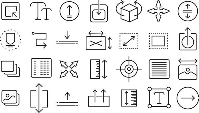 Text editor icon set.Text editor icon set for simple word document writing, featuring clean digital typing vectors and modern font adjustment symbols. 
