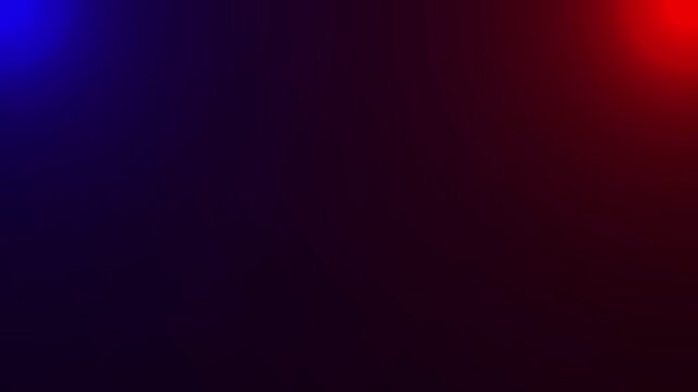 Dee-focused flashing red and blue lights, concept of police sirens and emergency light.