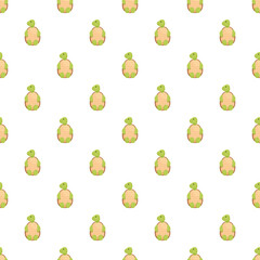 Fototapeta premium Repeating cute cartoon turtles creating a seamless pattern