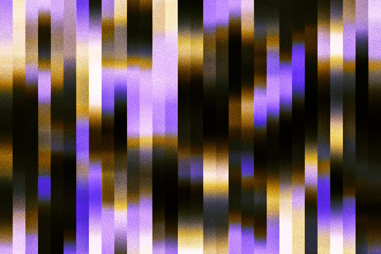 Abstract vertical stripe pattern with purple and gold grain effect