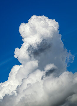 A fast growing cumulonimbus cloud indicates a coming thunderstorm