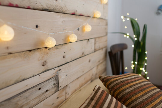Bedroom with Christmas decoration
