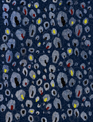 all over pattern with jeans panther