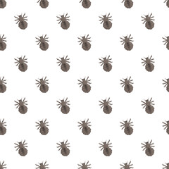 Head lice insects forming a repeating seamless pattern, symbolizing pests and infestation