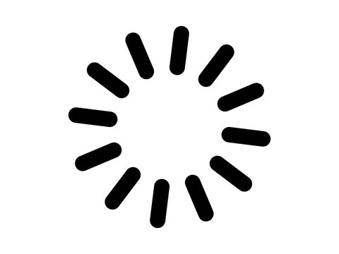 Loading Spinner Icon PNG Isolated on Transparent Background for User Interface and Web Applications