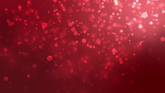 Dynamic red bokeh particle motion graphic