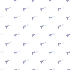 Fototapeta premium Hair dryer appliances creating a seamless pattern on a white background