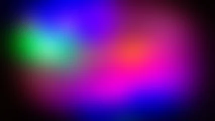 Abstract blurred gradient background with colorful blue, pink, green, red spots and dark edges, web banner. © APHOTOSTUDIO