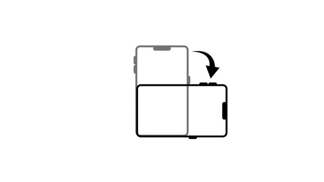 Smartphone screen protector application process shown in three sequential frames video installing applying mobile phone