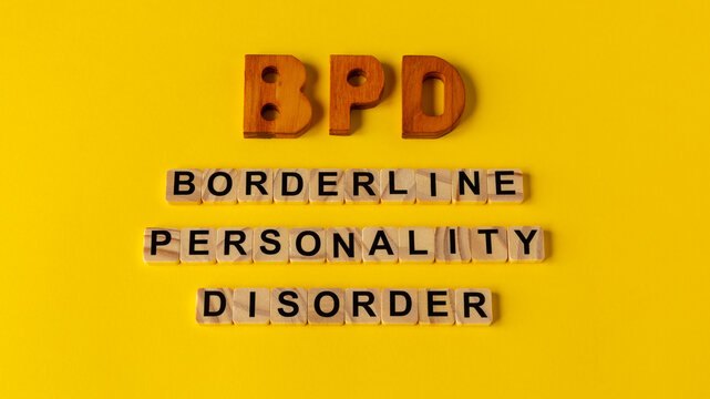 BPD, Borderline Personality Disorder - one of the most complex mental health conditions.  Yellow background.