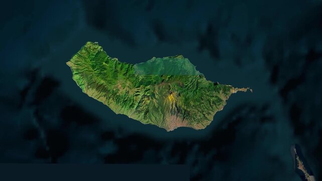 Madeira Island Map Animation