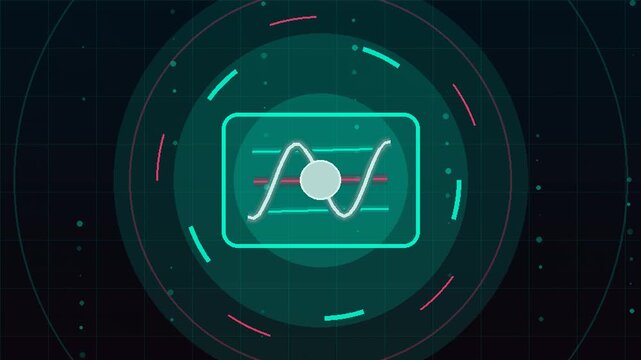 Chrono Waveform Clock Future Time Concept