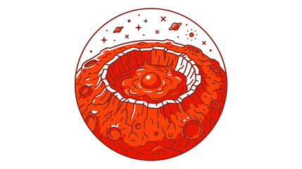 Cosmic Breakfast: Planet Crater with Egg Yolk © Crit