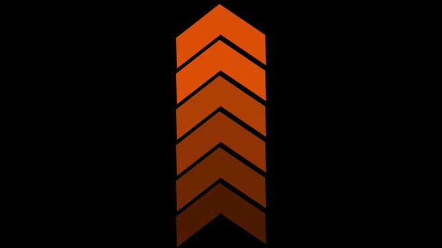 Right-directional arrow loop animation. Animated arrows for the overlay video layer. arrow icon concept animation