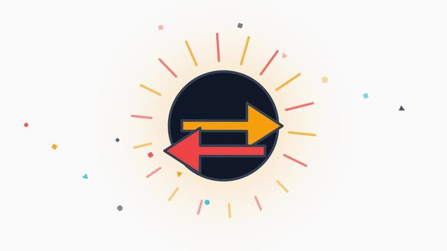 Colorful Text Free Flash Sale spark arrows Motion Graphic Loop