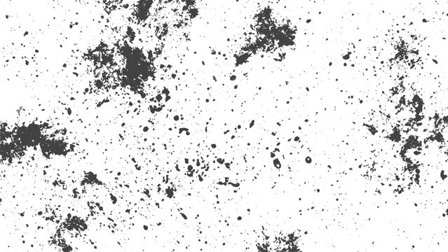 Abstract Rough Grunge Overlay with Dust Particles, Dirt Speckles and Grainy Distressed Texture, Black and White Background Element, High Detail Vector Design.