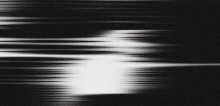 Black and white monochrome texture with intense fine horizontal line effect, resembling TV signal interference, glitch, static, motion effect or video distortion