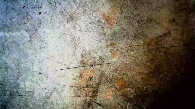 Grungy Distressed Paper Texture with Flickering Light Overlay