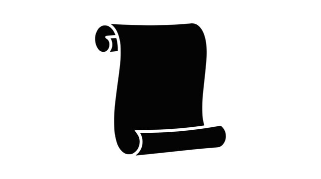 Antique paper scroll icon for legal contracts and documents.