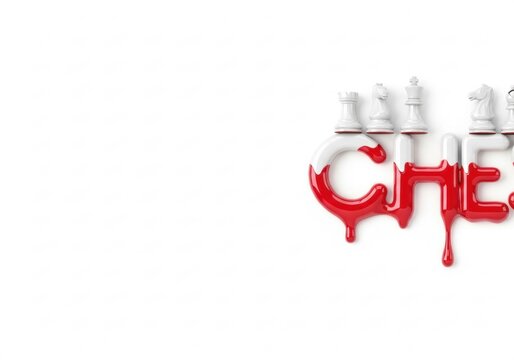 Chess pieces melting into the word 'CHEAT' for International World Chess Day FIDE  