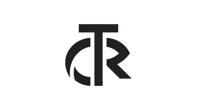 Black Letter Logo Design Symbol.