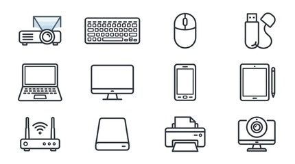 Fototapeta premium Home_office_technology_icons_202607050454.eps