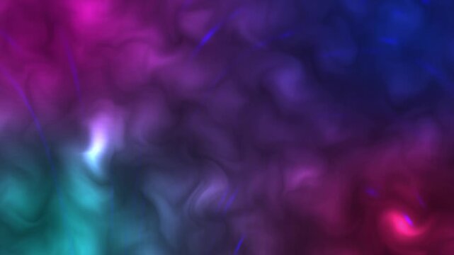 Abstract particle animation background, flowing energy with colors, loop able dynamic 4k video animation