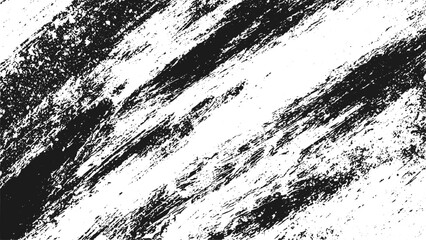 Obraz premium Distressed Black and White Grunge Texture Background with Grainy Splatter, Weathered Vector Overlay, Vintage Urban Surface, High Detail Monochrome Illustration.