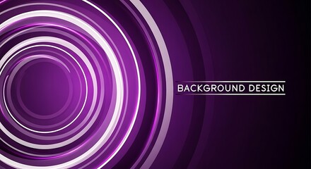 Naklejka premium Abstract purple and white concentric circles design with 