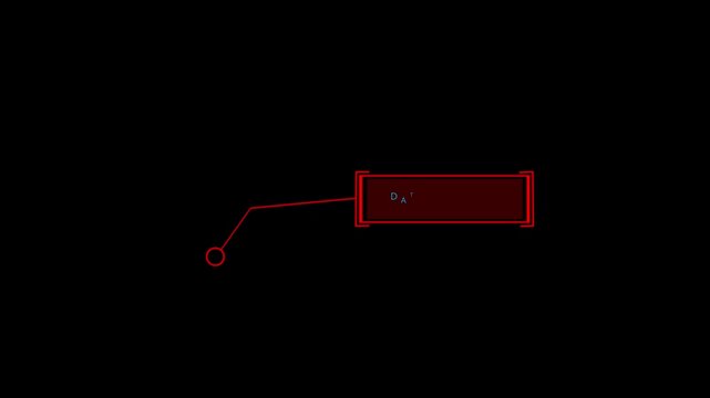 HUD call out elements pack animation on black background. Simple HUD elements frame lines callous animation for text. Simple HUD elements frame lines and Motion graphics of