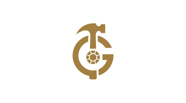 Golden Letter G Logo Design.