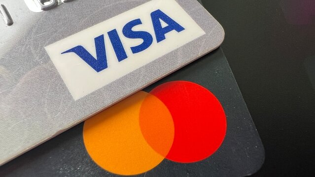 visa, mastercard logo. visa, mastercard background photo