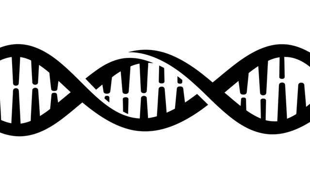 Abstract DNA Helix Symbol Vector Illustration