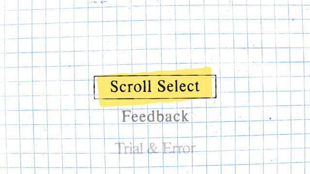 Paper Style Scroll Select