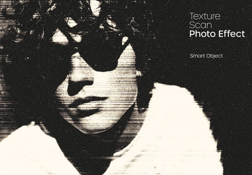 Texture Scan Photo Effect