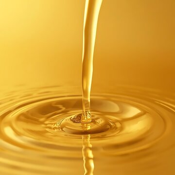 Golden honey pouring close up ripple effect liquid sweetness