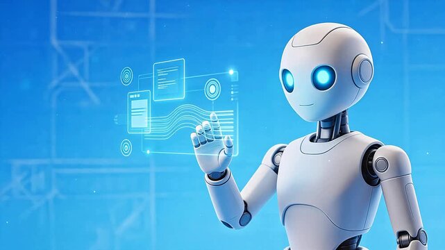 Robot interacting with digital interface