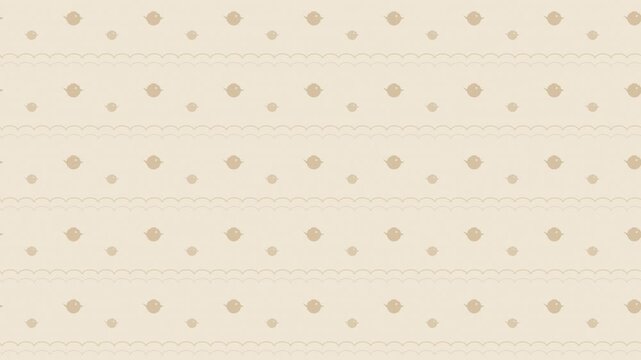 Beige chidori japanese plover birds and waves pattern seamless loop cute background
