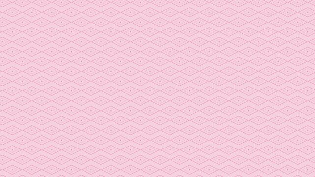 Pink hanabishi japanese diamond lattice pattern seamless loop traditional background